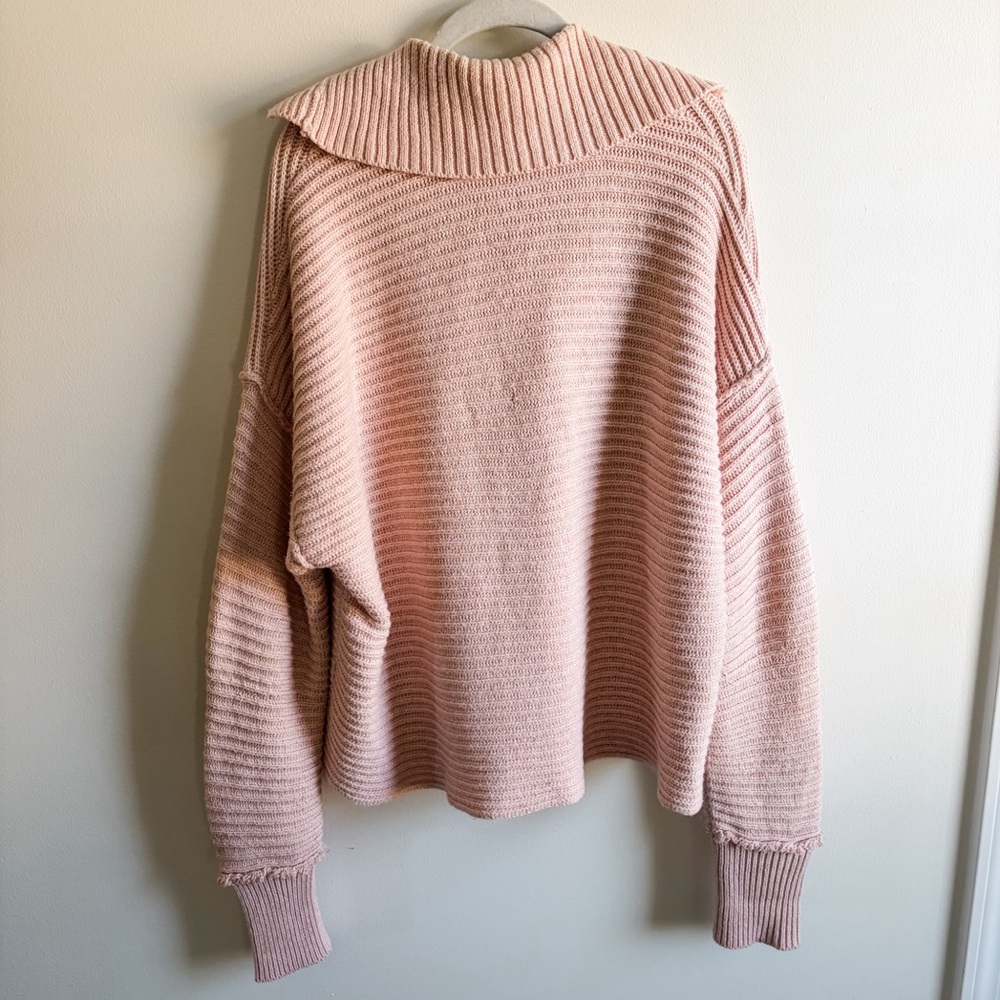Free People Marlie Pullover Ribbed Sweater in Pink - Picture 12 of 15